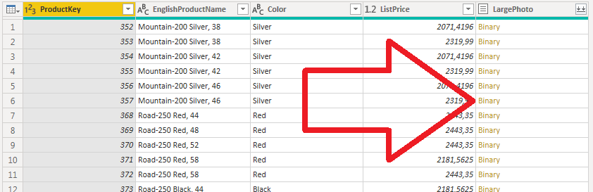 Obrázky z databázy v Power Query